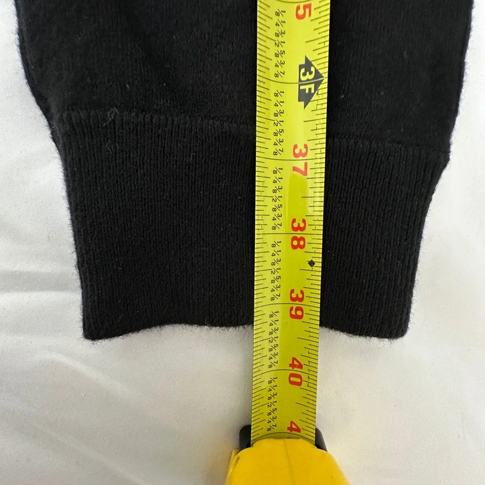 GAP Womens Pants M Black Merino Wool Blend Knit Joggers Warm Cozy Soft Girl Lux